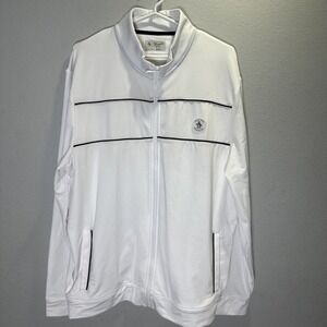 Penguin Men's Tennis Track Jacket Size XL Full Zip Stand Up Collar Front Pockets
